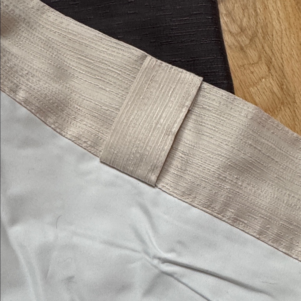 50”x 93” NEW Project 62 blackout curtain panel cream gray wellmade lined modern - Picture 3 of 4